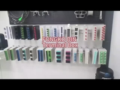4 core FC Din Rail Fibra Ottica Ottica FTTH Splice Box Box