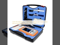 FVM-100 400x Ispezione della faccia finale con strumento di ispezione della fibra con microscopio a schermo da 3,5 pollici