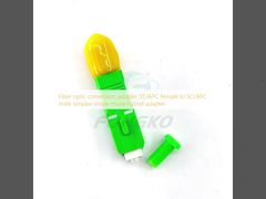 Adattatore di conversione in fibra ottica ST/APC femmina a SC/APC maschio simplex monomodale ibrido