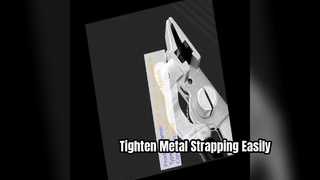 Pinza a cricchetto manuale portatile per reggette metalliche