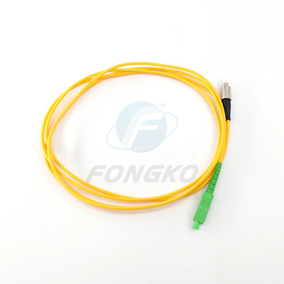 Sc di fibra ottica APC FC, cavo del saltatore di G652D di toppa ottico 3m di 2mm 3mm 1m 2m