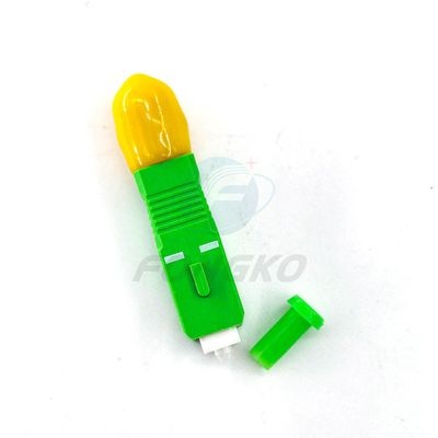 Fiber optic conversion adapter ST/APC female to SC/APC male simplex single mode hybrid adapter