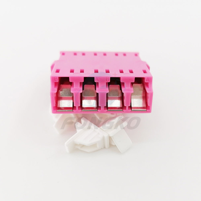 Adattatore a fibra ottica del quadrato di rosa di LC OM4 con l'otturatore automatico 850nm