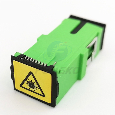Verde automatico nero Shell Singlemode Fiber Optic Adapters di simplex dello Sc dell'adattatore dell'otturatore SC/APC