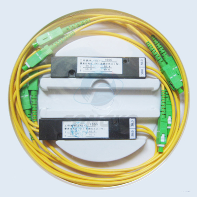 Separatore ottico 1310nm della fibra di 2:2 SC/APC di alta qualità o micro FBT accoppiatore di rapporto di 1550nm o di 1490nm FTTH 2*2
