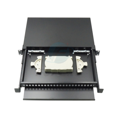 1U ODF 24 svuota il modulo della cassetta della fibra ottica scoppia gli adattatori dello Sc APC SX di Tray With