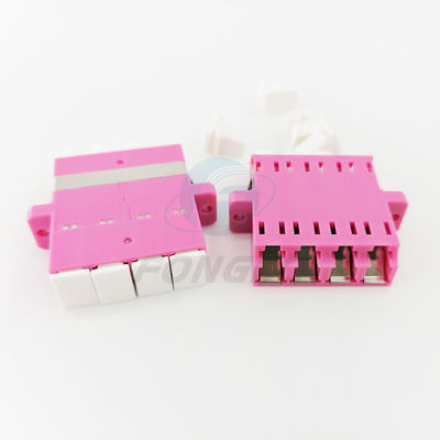 qualità  Rose Quad Lc To Lc Coupler Multimode OM4 Cable To Fiber Optic Adapter Fabbrica