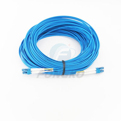 qualità  3m LC/UPC-LC/UPC Duplex Blue Fiber Optic Armored Patch Cord With Lszh Jacket Fabbrica