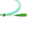 Cavo di toppa di Ftth 1.6mm 1M Length Optic Fiber Aqua Blue Cable Jumper