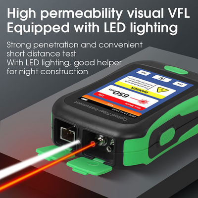Strumento di fibra ottica OTDR Live Test attivo 1550nm 20dB 80KM di OPM VFL OLS LED