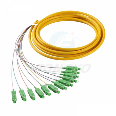12F FTTH Fibra ottica Pigtails SC APC UPC SM G.657A1 Cavo in fibra ottica