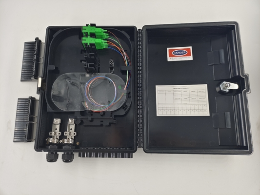Scatola di terminazione di fibra ottica esterna a 16 core con SC Splitter nap ftth Scatola di distribuzione di fibre Scatola di terminazione di fibre