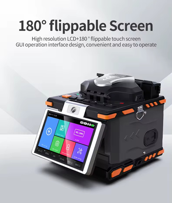 FTTH Fibra ottica Saldatura Splicing Machine 6 Motori Fibra ottica Fusion Splicer