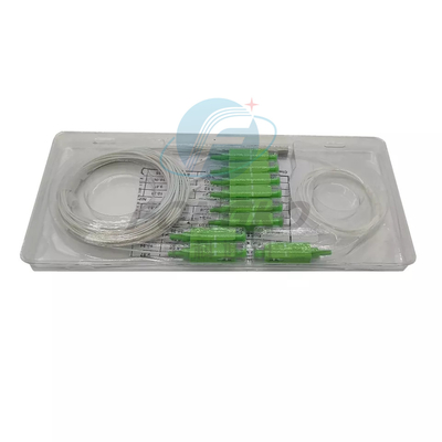 1*8 SC APC Fibra ottica PLC Splitter 1:8 Tubo in acciaio FTTH Mini PLC Splitter