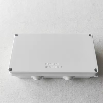 Casella di giunzione in plastica ABS resistente alle intemperie bianca IP65 200*100*70 mm per soluzioni FTTx