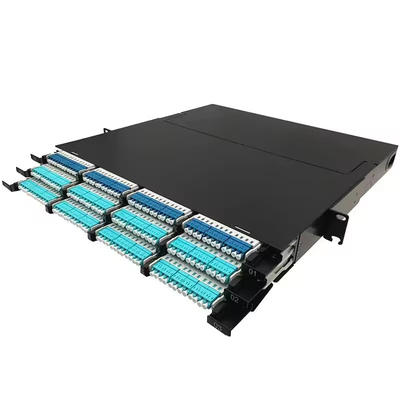 1U 144Core Simple Optical Fiber Distribution Box Patch Panel con struttura a scaffale