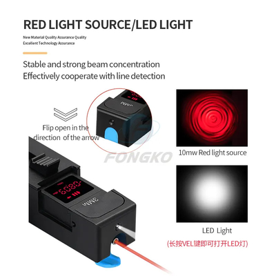 Testatore di fibra ottica 10 km sorgente di luce rossa luce a led macchina tutto in uno strumento di identificazione del segnale di fibra