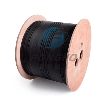 GJYXFCH esterno 2 * 5mm FTTH bobina tamburo cavo a fibra di caduta LSZH cavo a fibra ottica autosostenente