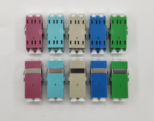 OM3 Accoppiatore di plastica LC a LC Adaptori duplex Adaptore di connettore a fibra ottica