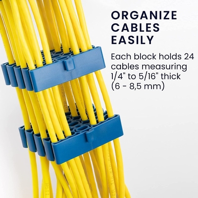 Gestore dei cavi di rete CAT5 CAT6 Cable Comb Fiber Optic Cable Dresser