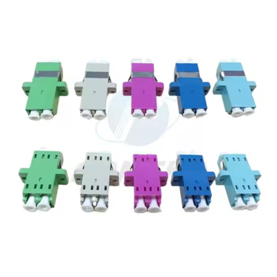 Fabbrica FTTH LCD blu acqua doppio adattatore accoppiatore flange doppio adattatore LCD fibra ottica