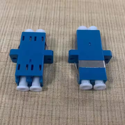 Fabbrica FTTH LCD blu acqua doppio adattatore accoppiatore flange doppio adattatore LCD fibra ottica