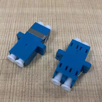 Fabbrica FTTH LCD blu acqua doppio adattatore accoppiatore flange doppio adattatore LCD fibra ottica