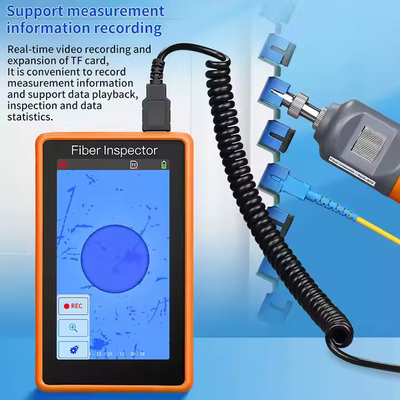 5 pollici HD touch screen monitor di ispezione sonda in fibra ottica strumento di pulizia ottica fibra fine rivelatore di faccia