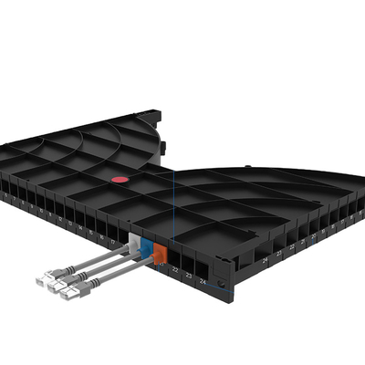 FONGKO Canale Tipo 19 Inch 24 Ports Data Center Cable Management Rack Cable Manager