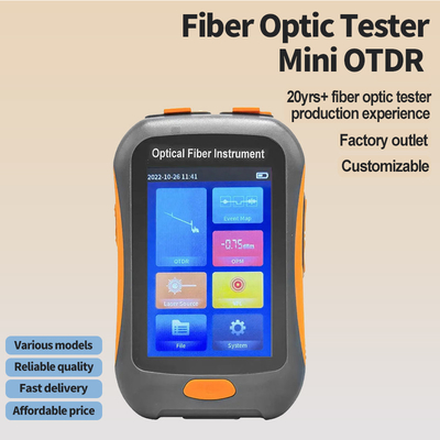 FONGKO Mini OTDR Fibra attiva 1550nm Fibra ottica riflettometro e VFL OLS OPM EventMap 20dB 60/80Km OTDR