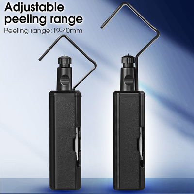 FONGKO 19-40mm o 4,5-29mm Strumento di strappaggio di cavi rotondo Longitudinale trasversale doppio uso Cable Jacket Slitter
