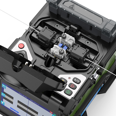 FONGKO Six Motors Core to Core Giuntatrice a Fusione per Fibra Ottica Trunk Full Automatico Intelligente FTTH Saldatrice per Fibra
