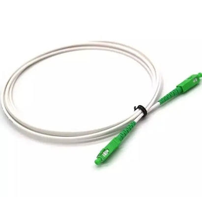 2 mm 3 mm FTTH Pigtails LSZH Cavo ottico a fibra bianca G652D G657A SC/APC Cordone di patch in fibra ottica