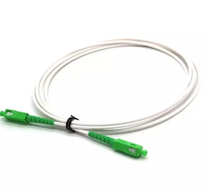 2 mm 3 mm FTTH Pigtails LSZH Cavo ottico a fibra bianca G652D G657A SC/APC Cordone di patch in fibra ottica