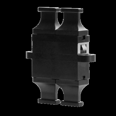 FONGKO Black Flangeless Duplex Adapter DX Flanges Fiber Optical MPO Adapter