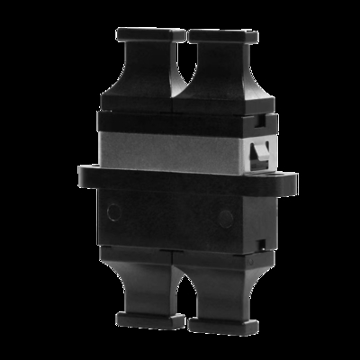 FONGKO Black Flangeless Duplex Adapter DX Flanges Fiber Optical MPO Adapter
