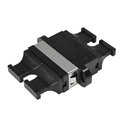 FONGKO Black Flangeless Duplex Adapter DX Flanges Fiber Optical MPO Adapter