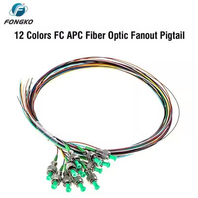 Pigtail in fibra ottica SM 12 core 0.9mm G652D PVC LC FC SC ST UPC APC