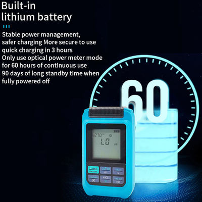 Misuratore di potenza in mini fibra ottica 4 funzioni Misuratore di potenza ottica con rete WIFI laser RJ45 OPM ricaricabile