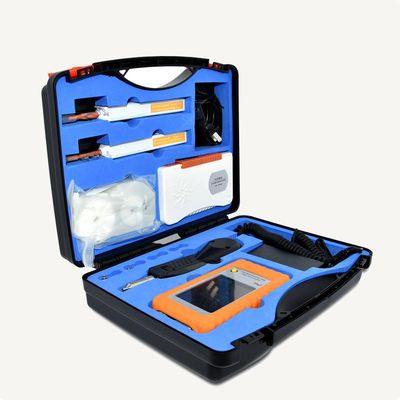 FVM-100 400x Ispezione della faccia finale con strumento di ispezione della fibra con microscopio a schermo da 3,5 pollici