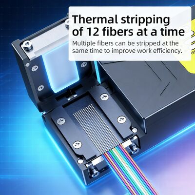 FONGKO Spelacavi a Fibra Ottica, Spellacavi Termico, Pinze Spellacavi a Filo Caldo, Spellatura a Caldo per Nastro, Strumento per Giunzione a Fusione
