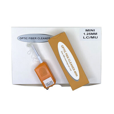 Penna di pulizia in fibra ottica FKEQU-446 CLEP-125-M per LC/MU 1.25mm con 800+ pulizie MINI Tipo Orange Color Fiber Optic Connector Cleaner