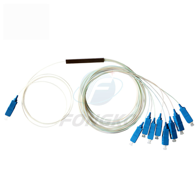 1x8 1 1*32 1*64 FTTH PLC Steel Tube Splitter SC UPC 0,9mm Fiber Optic PLC Splitter