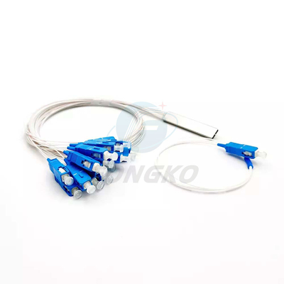 1x8 1 1*32 1*64 FTTH PLC Steel Tube Splitter SC UPC 0,9mm Fiber Optic PLC Splitter