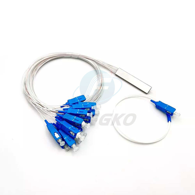 1x8 1 1*32 1*64 FTTH PLC Steel Tube Splitter SC UPC 0,9mm Fiber Optic PLC Splitter