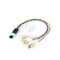 12 cavo OM3 di uscita della fibra MPO LC al millimetro di cavo di toppa a fibra ottica di 0.9mm