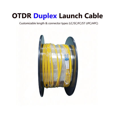 Cavo di lancio duplex FONGKO OTDR LC UPC a LC UPC monomodale G652D G657A cavo in fibra di estensione per test OTDR